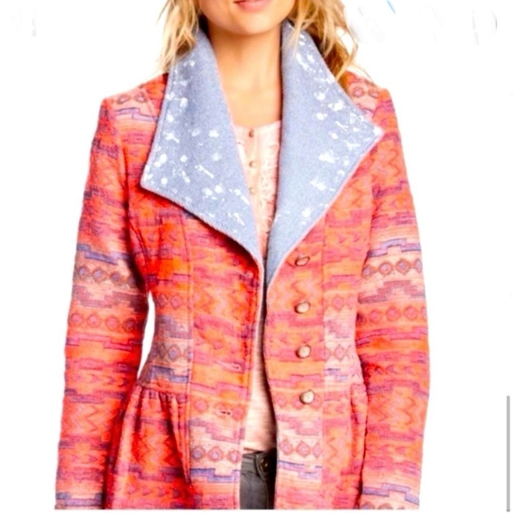 ARATTA SILENT JOURNEY PEPLUM COAT SIZE M